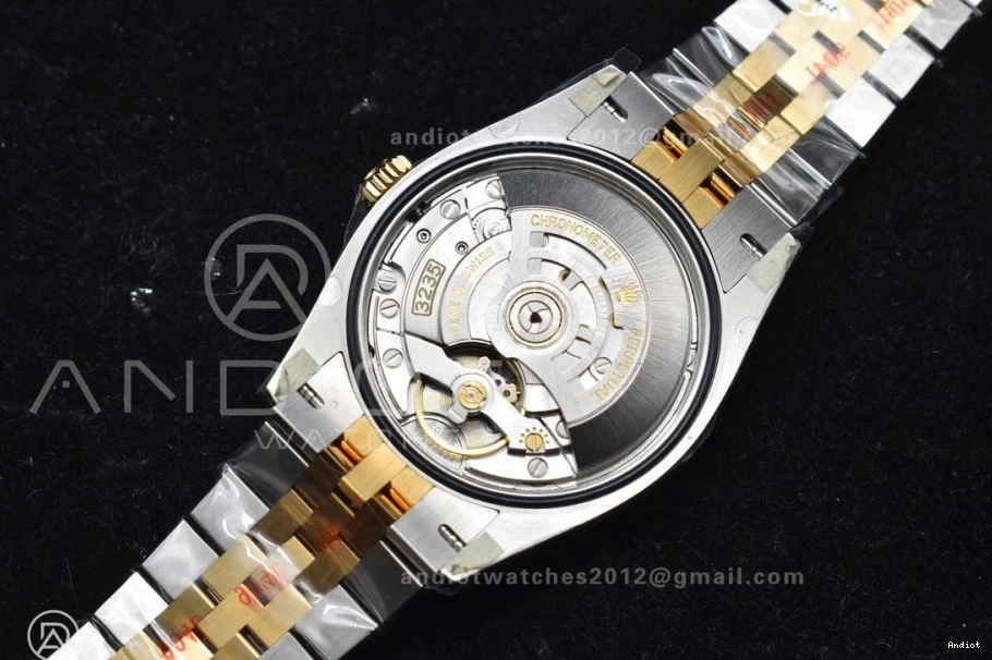 YG SS Dial VR3235 Jubilee 904L Best YG DateJust 36 1:1 126233 Edition Bracelet Diamonds Steel Clean on 1106